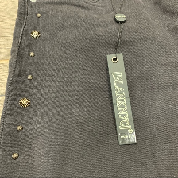 Blank NYC Mid Rise Studded Skinny Faded Jeans - Picture 5 of 8
